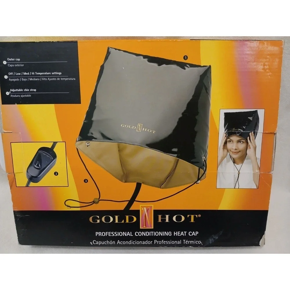 NEW Gold N Hot Professional Heat Cap Salon Soft BONNET Portable Conditioning